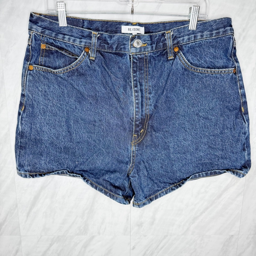 RE/DONE Women's Blue Denim Shorts